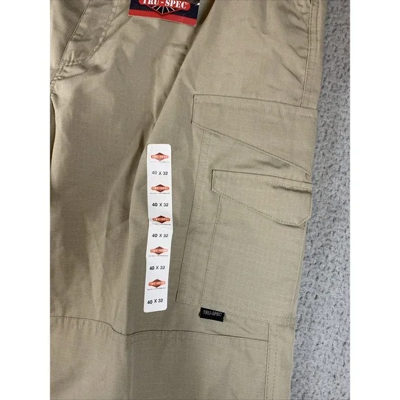 Tru‎ Spec Pants Mens 40x32 Tan 24/7 Series St Cargo Ripstop Tactical NWT - Picture 3 of 8